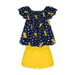 Conjunto Leopardo Kyly Niña Verano | Travesuras Infantiles Azul