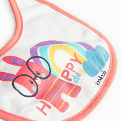 Set 4 Piezas Baberos Estampados Conejito Boboli Arcoíris