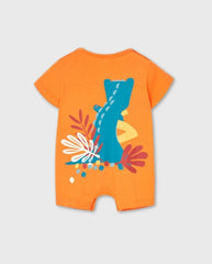 Pelele Cocodrilo Naranja Boboli Estampado