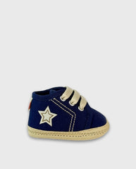 Tenis Sin Suela Estrella Azul Huellitas Niños