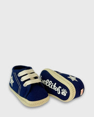 Tenis Sin Suela Estrella Azul Huellitas Blue