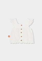 Conjunto Short Ojalillo Blanco Boboli