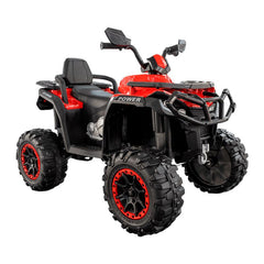 Cuatrimoto eléctrica infantil 12V Warrior roja con ruedas de goma eva
