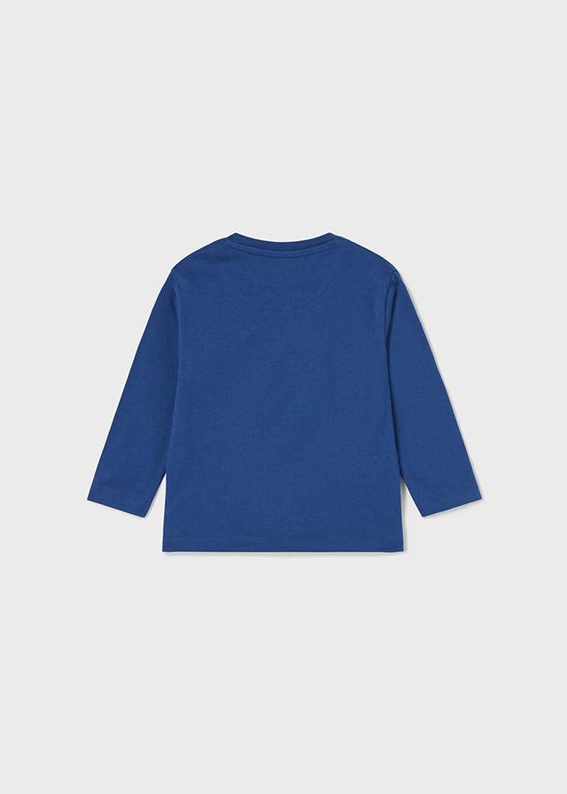 Camiseta Manga Larga Interactiva Space Azul Mayoral Estilo