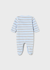 Pijama Terciopelo Rayas León Cielo Mayoral Estilo