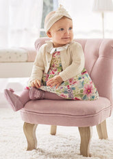 Vestido Mikado Estampado Flores