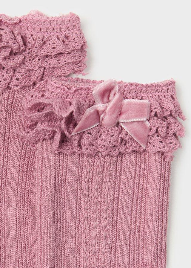 Medias Calcetín Largo Volantes Rubor Mayoral