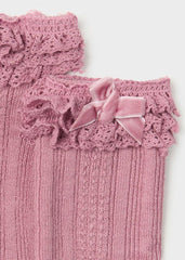 Medias Calcetín Largo Volantes Rubor Mayoral