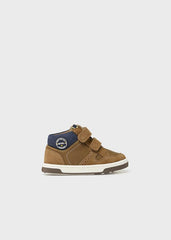 Tenis Bota Velcro Deportivo Piel Camel Mayoral Estilo