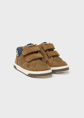 Tenis Bota Velcro Deportivo Piel Camel Mayoral Diseño