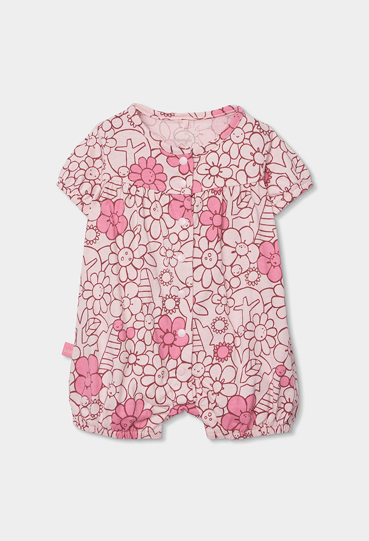 Pelele Estampado Jardin Mariposa Rosa Boboli