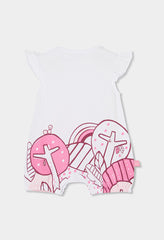 Pelele Estampado Jardin Mariposa Blanco Boboli