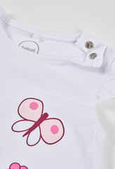 Pelele Estampado Jardin Mariposa Blanco Boboli