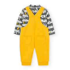 Conjunto Buso Manga Larga Overol Amarillo