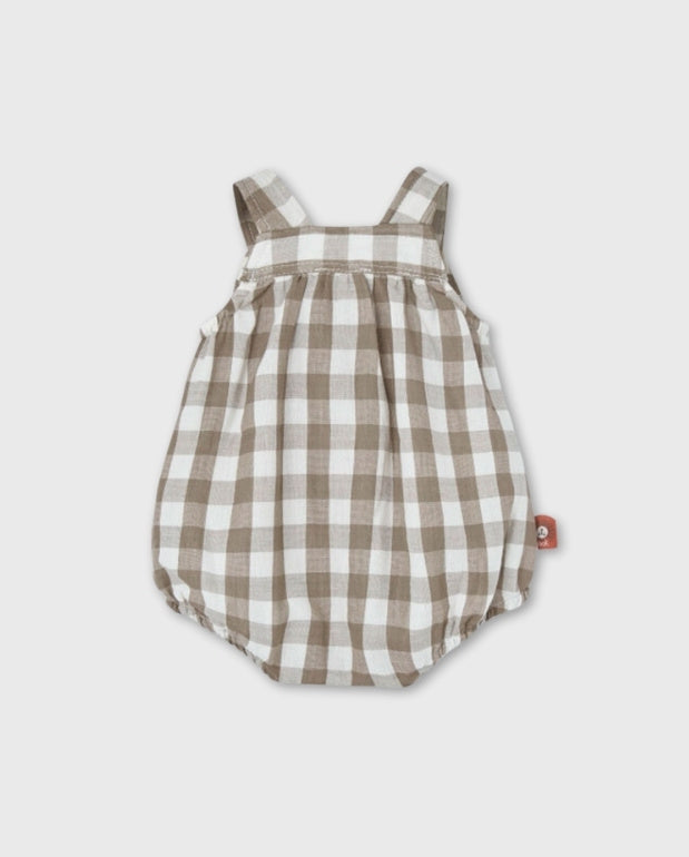 Body Cuadros Gris Boboli Niña