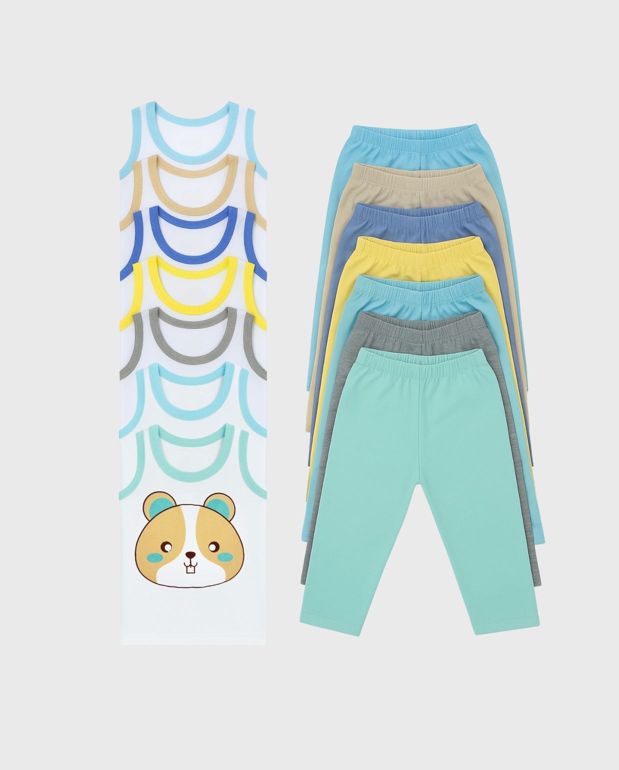 Semanario 14 Piezas Animales Colores Surtidos Niño