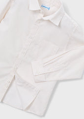 Camisa Líneas Amarillo Mayoral Detalle