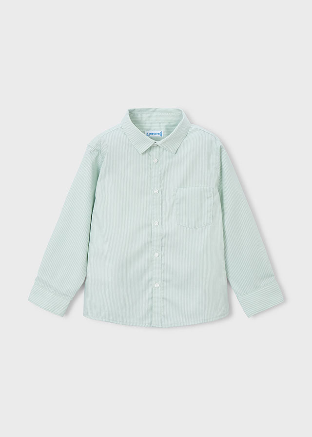 Camisa Líneas Verde Menta Niño Mayoral
