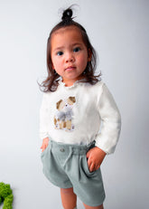 Blusa Manga Larga Dog Nata Mayoral