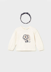 Blusa Manga Larga con Balaca Navy Mayoral