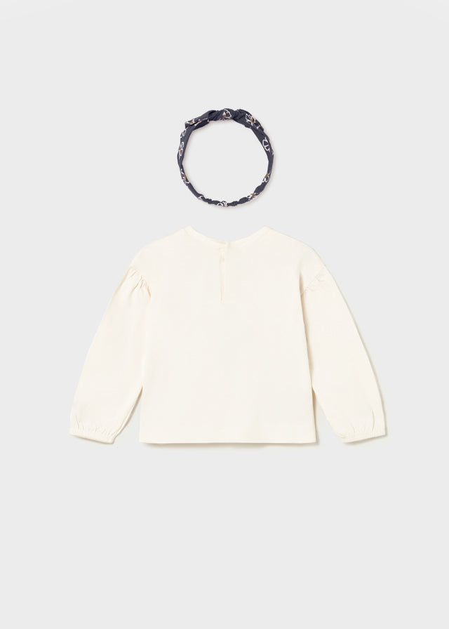 Blusa Manga Larga con Balaca Navy Mayoral Diseño