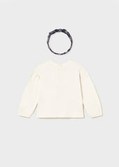 Blusa Manga Larga con Balaca Navy Mayoral Diseño