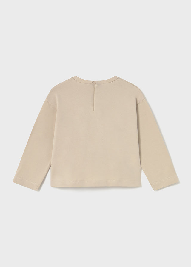 Blusa Manga Larga Muñeca Beige Mayoral Estilo