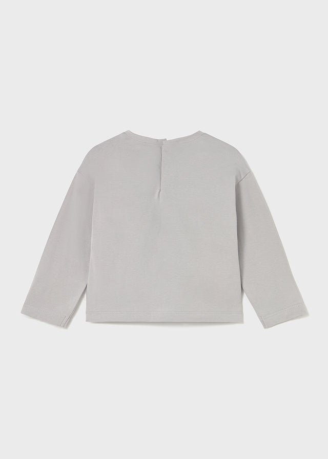 Blusa Manga Larga Jirafa Gris Mayoral Estilo