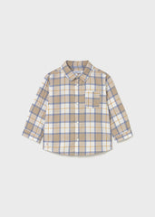 Camisa Cuadros Beige Mayoral