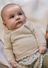 Conjunto Saco Tricot Brillo Beige Mayoral