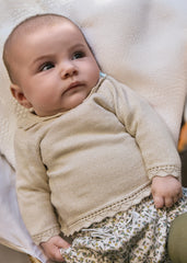 Conjunto Saco Tricot Brillo Beige Mayoral