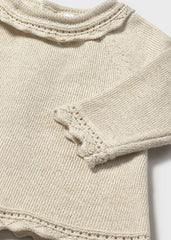 Conjunto Saco Tricot Brillo Beige Mayoral