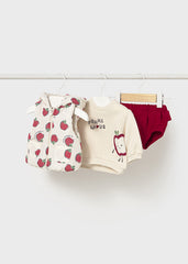 Conjunto Chaleco Manzanas Rojo Mayoral