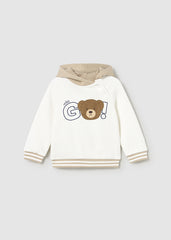 Saco con Capota Oso Beige Mayoral