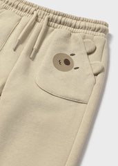 Pantalon Jogger Oso Beige Mayoral Detalle