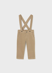 Pantalón con Tirantes Beige Mayoral Estilo