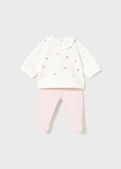 Conjunto Saco Puntos Bordado Rosa Mayoral