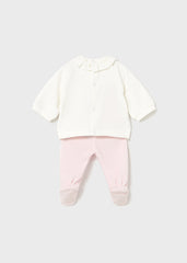 Conjunto Saco Puntos Bordado Rosa Mayoral Estilo