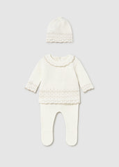 Set Primer Día Tricot Cuello Blanco Mayoral Estilo