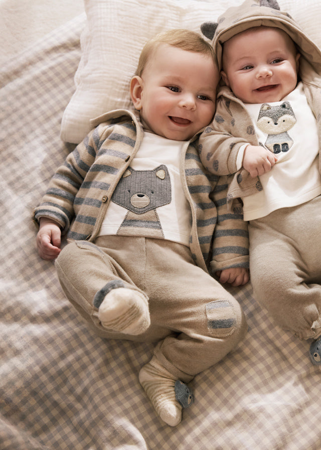 Conjunto 3 Chaqueta Gato Beige Mayoral Modelo