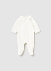 Pijama Bordado Flores Blanco Mayoral