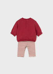 Conjunto Saco Corazones Rojo Mayoral