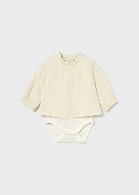 Body Manga Larga Beige Mayoral