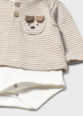 Body Manga Larga Dog Beige Mayoral Detalle