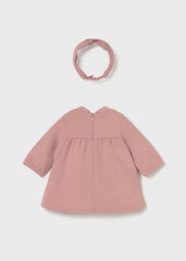 Vestido Peluche Pajaro Rosa Mayoral