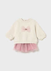 Conjunto Falda Tul Moño Rosa Mayoral