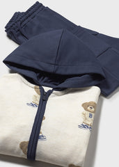 Conjunto 3 Chaqueta Estampado Oso Mayoral Navy