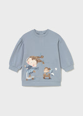 Vestido Manga Larga Muñeca Azul Mayoral