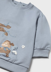 Vestido Manga Larga Muñeca Azul Mayoral Detalle