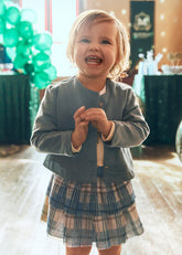 Conjunto Falda Cuadros Azul Cielo Mayoral Modelo